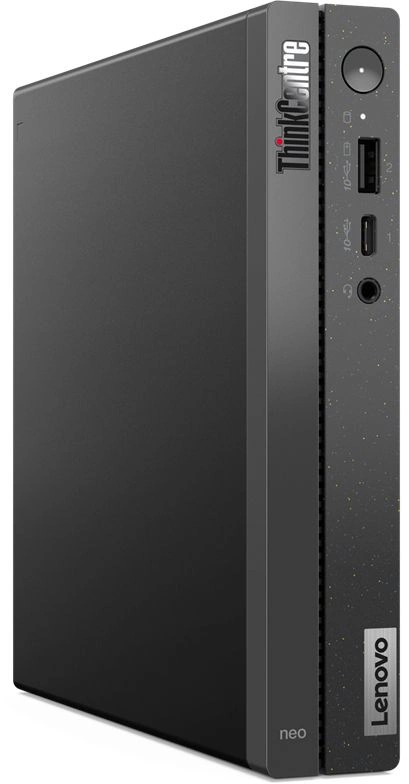 Неттоп Lenovo ThinkCentre Neo 50q G4 slim i5 13420H (2.1) 8Gb SSD512Gb UHDG Free DOS GbitEth WiFi BT 65W kb мышь клавиатура черный (12LN003PGP)