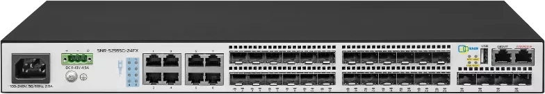 Коммутатор SNR SNR-S2995G-24FX (L3) 8x1Гбит/с 8xКомбо(1000BASE-T/SFP) 16SFP 4SFP+ управляемый