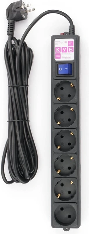 Сетевой фильтр Powercube SPG6-B2 5м (6 розеток) черный (коробка) Сетевой фильтр Powercube SPG6-B2 5м (6 розеток) черный (коробка)
