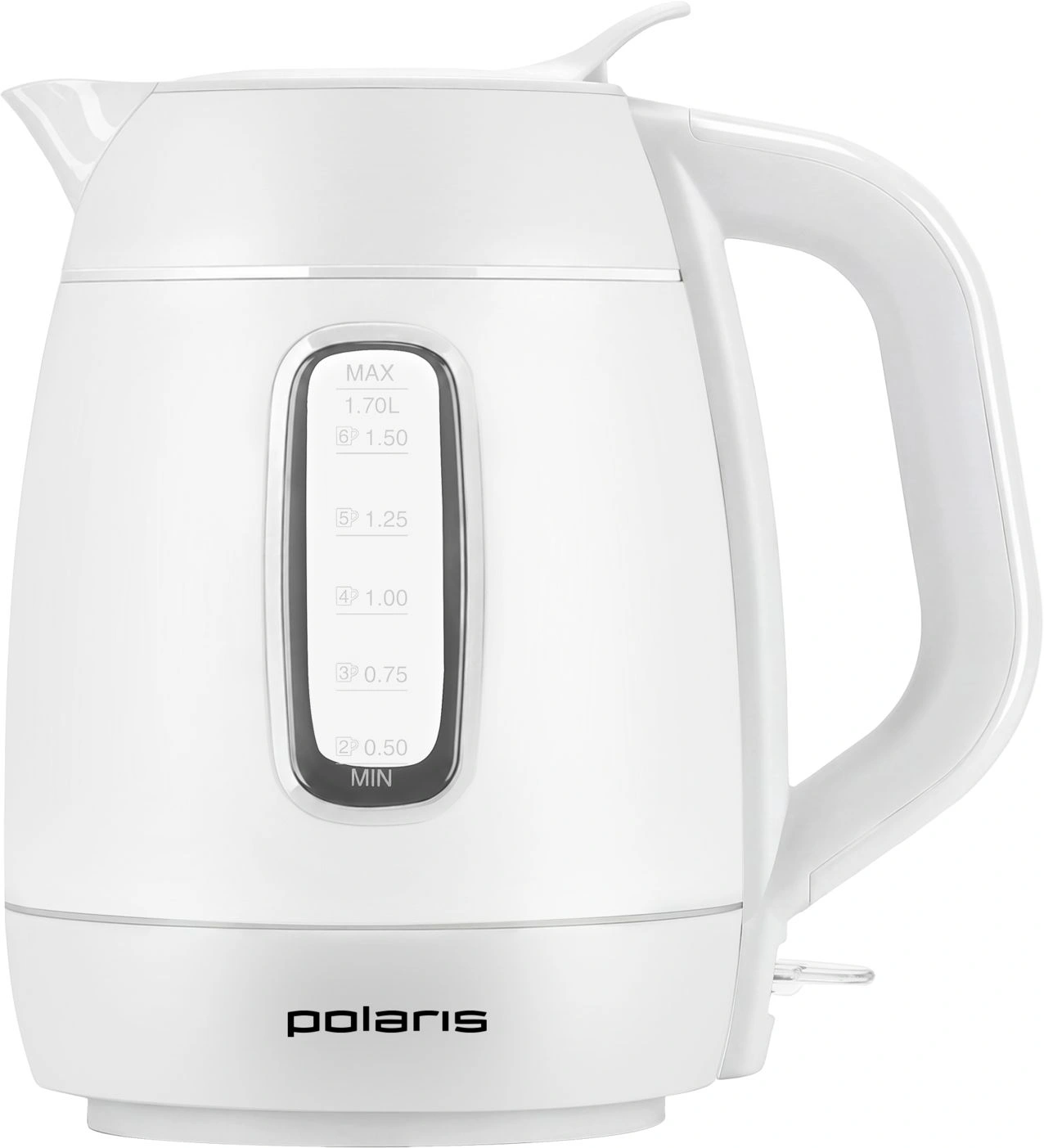 Чайник электрический Polaris PWK 0723DDW 1.7л. 2400Вт белый корпус: пластик