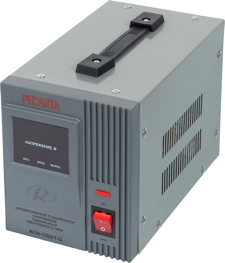 Стабилизатор напряжения Ресанта АСН-1500/1-Ц однофазный серый (63/6/3)