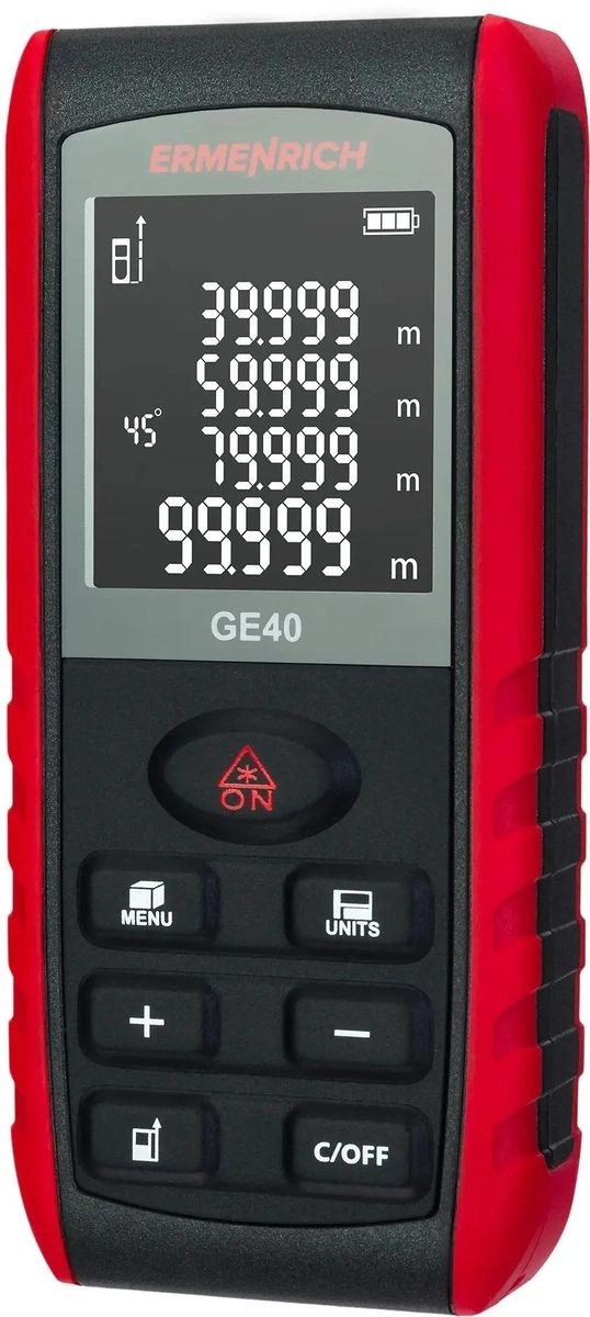 Лазерный дальномер Ermenrich Reel GE40 2кл.лаз. 690нм цв.луч. красный