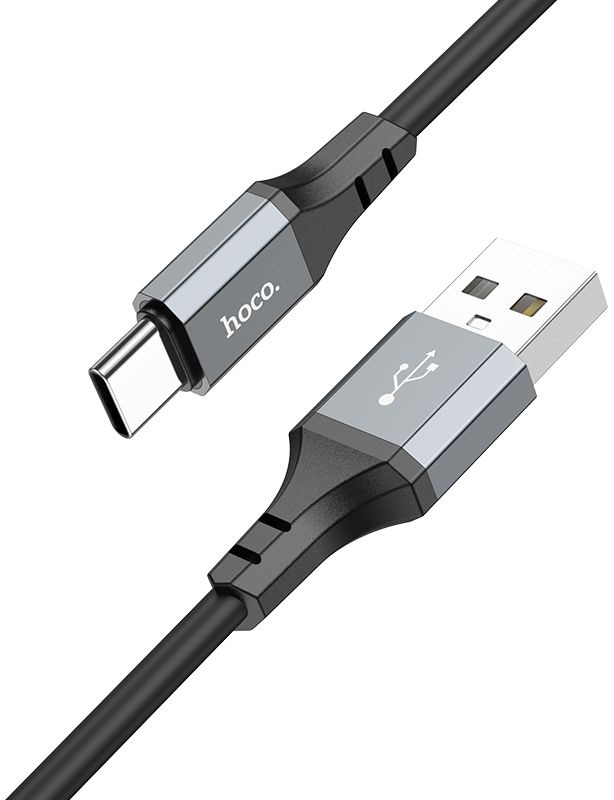 Кабель Hoco X86 X86 TYPE-C USB (m)-USB Type-C (m) 1м черный коробка