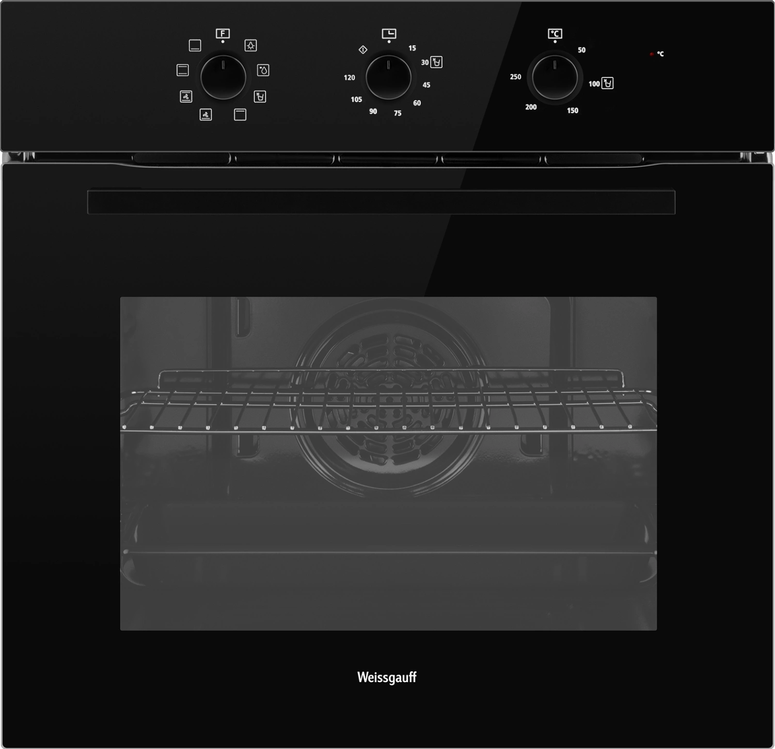 Духовой шкаф Электрический Weissgauff EOM 208 PDB Steam Clean черный