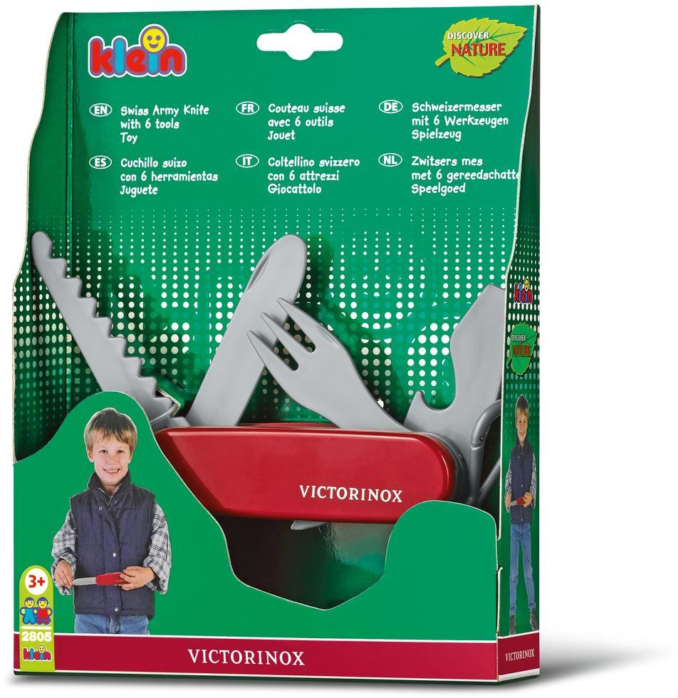 Брелок Victorinox Pocket Knife Toy (9.6092.1) красный/серый пластик д.113мм ш.29мм (доп.ф.:нож) карт.кор.