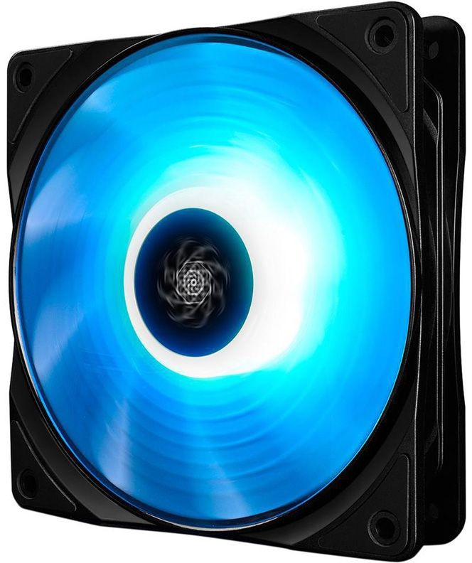 Вентилятор для корпуса Deepcool RF 120 RGB 120х120x25 черный 4-pin 27дБ (DP-FRGB-RF120-1C) Ret