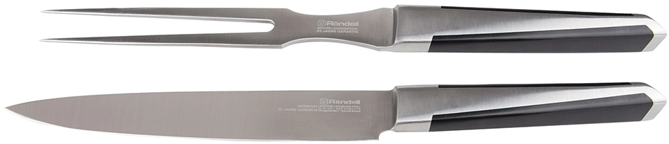 Набор ножей кухон. Rondell Lanze RD-479 компл.:2предм. стальной/черный подар.коробка