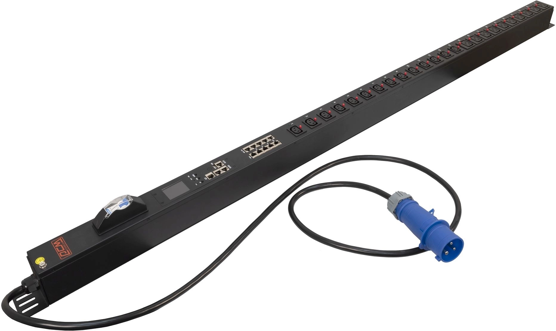 Блок распределения питания Powercom PDU-32AVMS24-14C3-10C9-1P