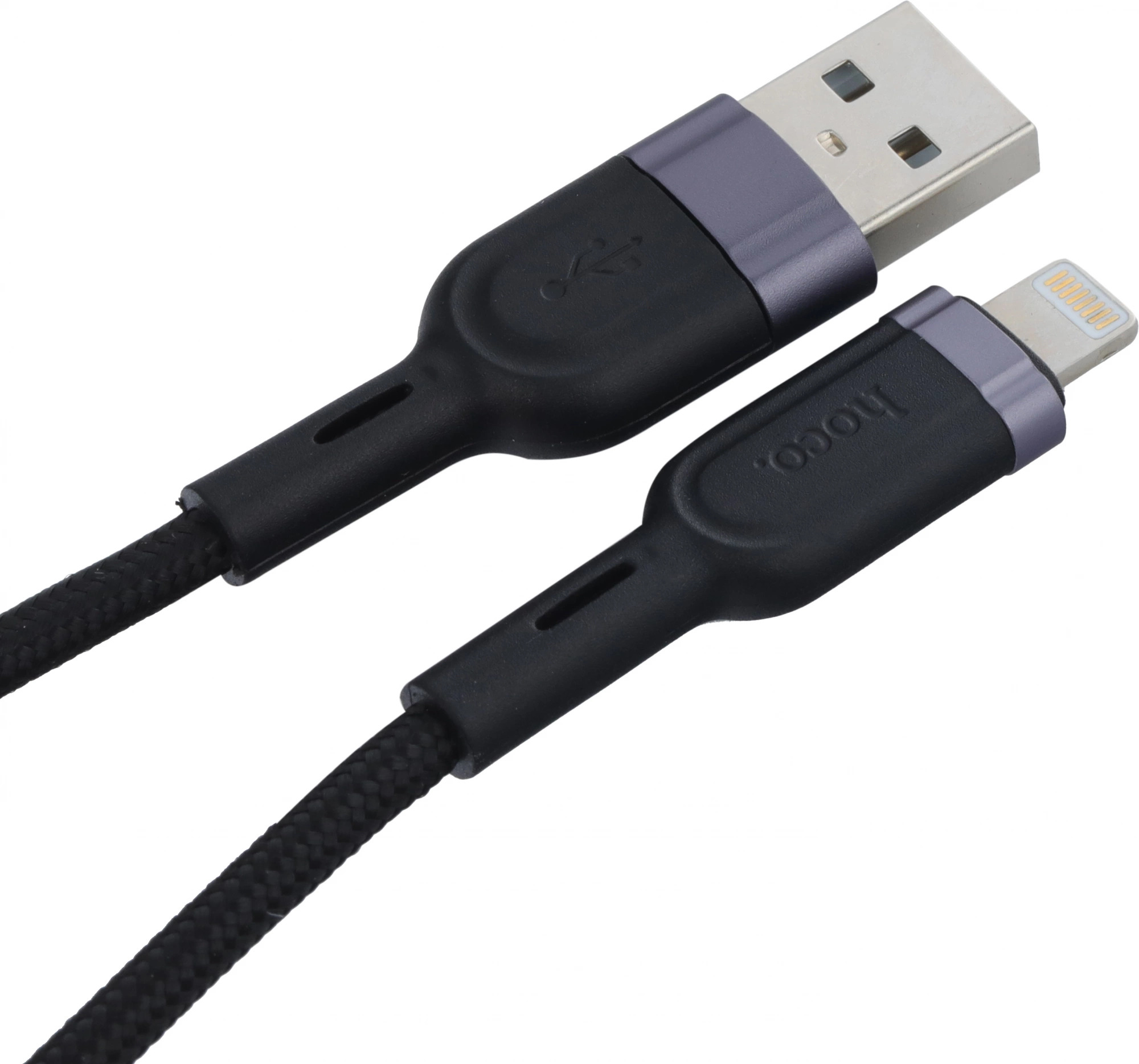 Кабель Hoco U117 IP(01481) USB (m)-Lightning (m) 1.2м черный