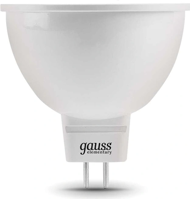 Лампа светодиодная Gauss Elementary MR16 9Вт цок.:GU5.3 св.свеч.бел.теп. MR16 (13529)