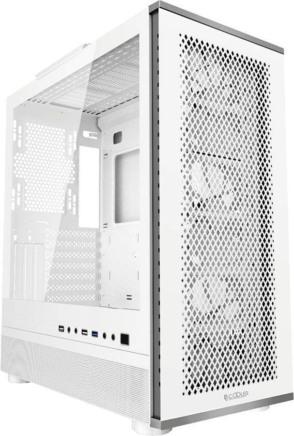 Корпус PcCooler ME200 MESH WH белый без БП ATX 6x120mm 6x140mm 2xUSB2.0 1xUSB3.0 audio bott PSU
