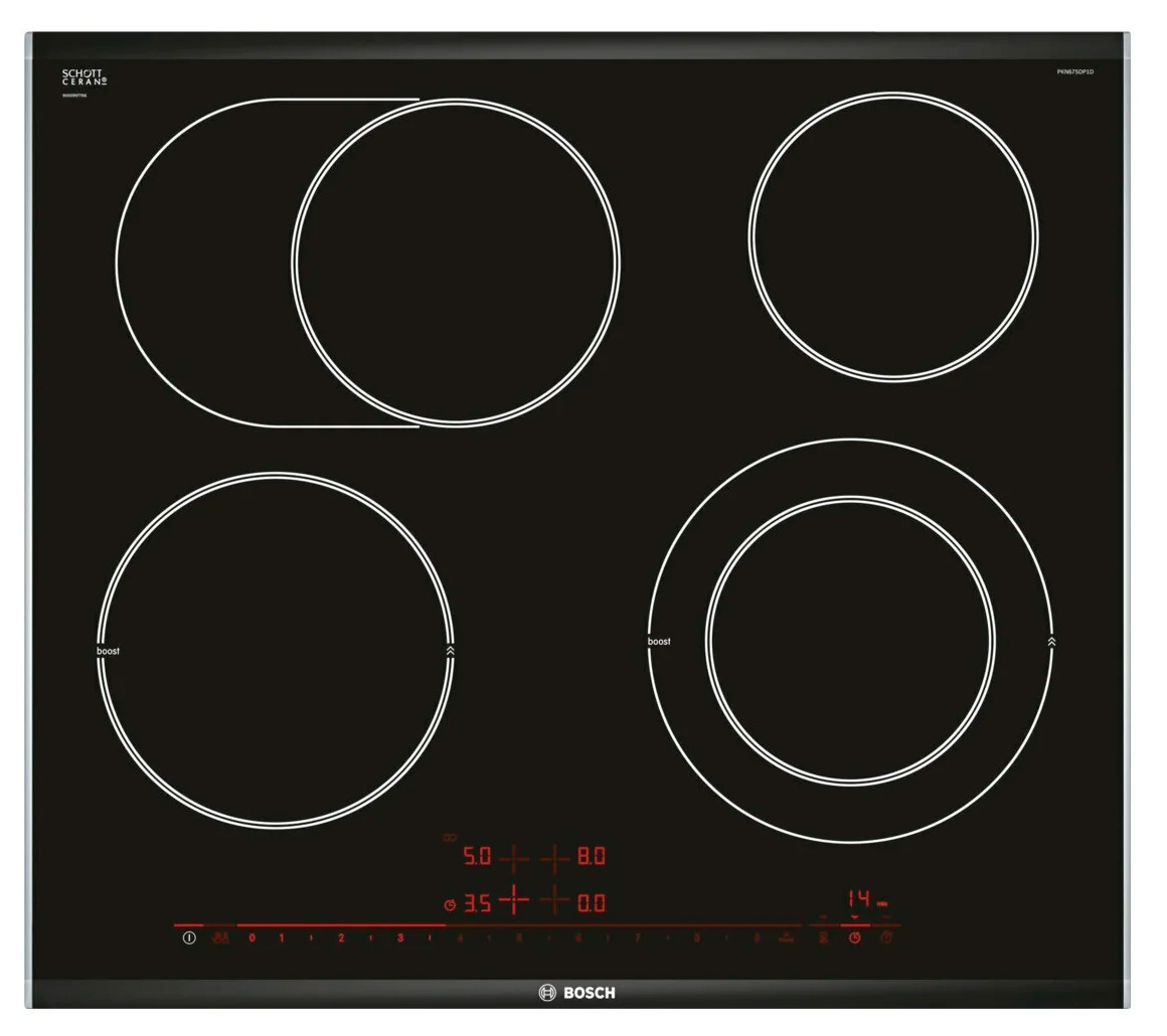 Варочная поверхность Bosch PKN675DP1D черный