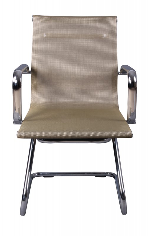 Кресло Бюрократ CH-993-Low-V золотистый сетка низк.спин. полозья металл хром