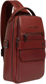 Рюкзак слинг мужской Piquadro Solm CA7028S141/CU табачный кожа