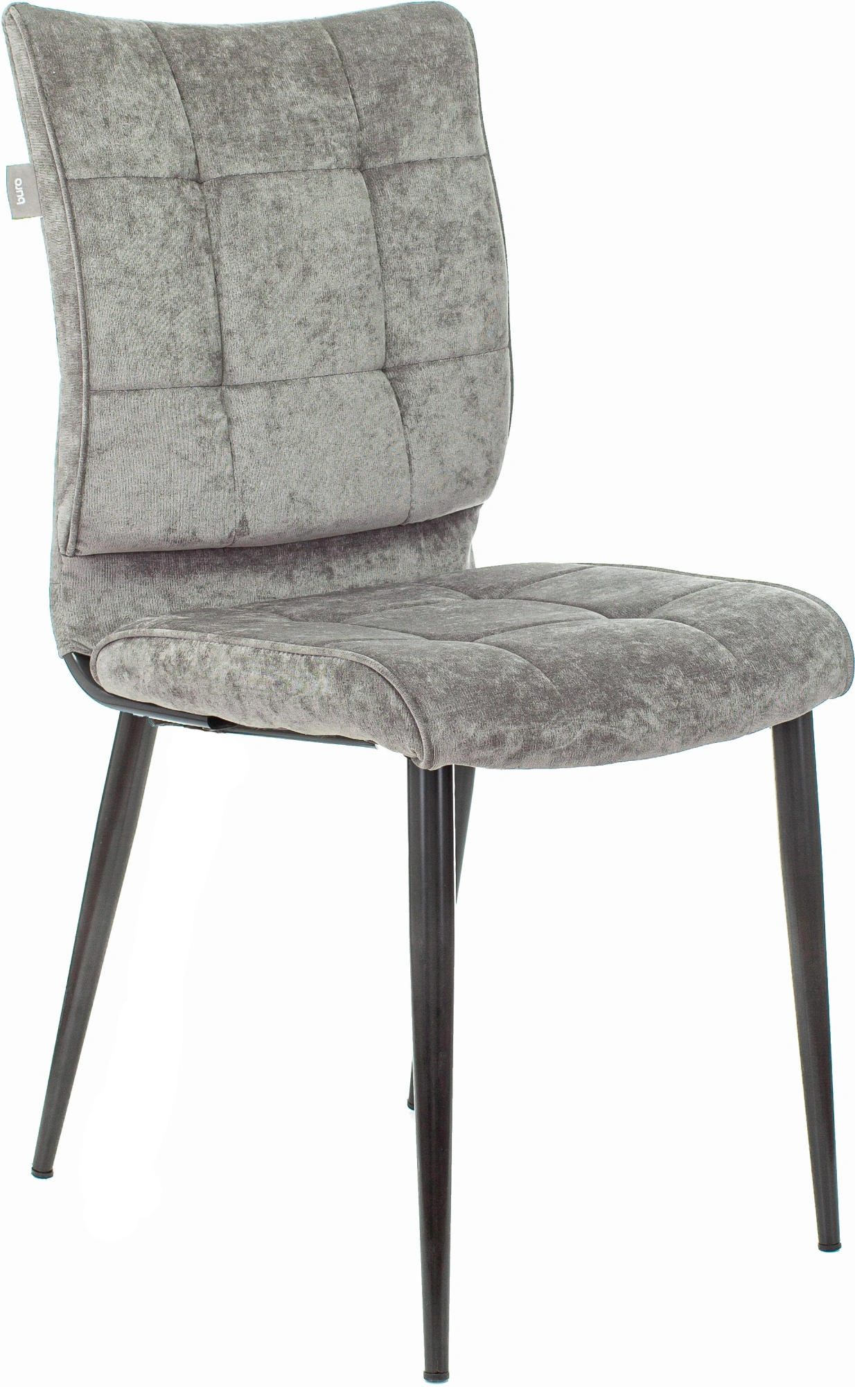 Стул для дома Бюрократ CH-K10 серый Light 19 металл черный на ножках (CH-K10_1/LT19)