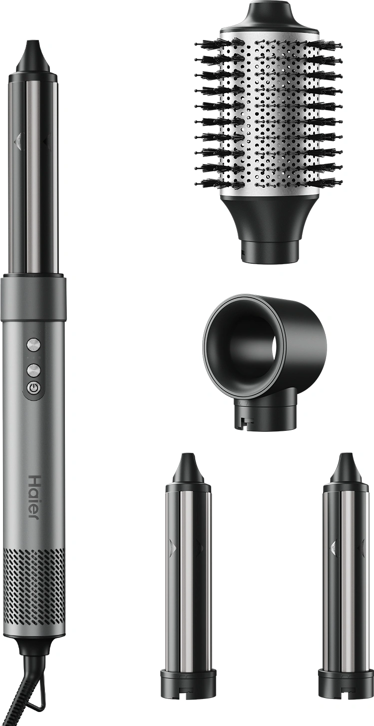 Мульти-Стайлер Haier HHS-602 1400Вт графитовый макс.темп.:90С покрытие:керамическое (FZ000VD00RU)