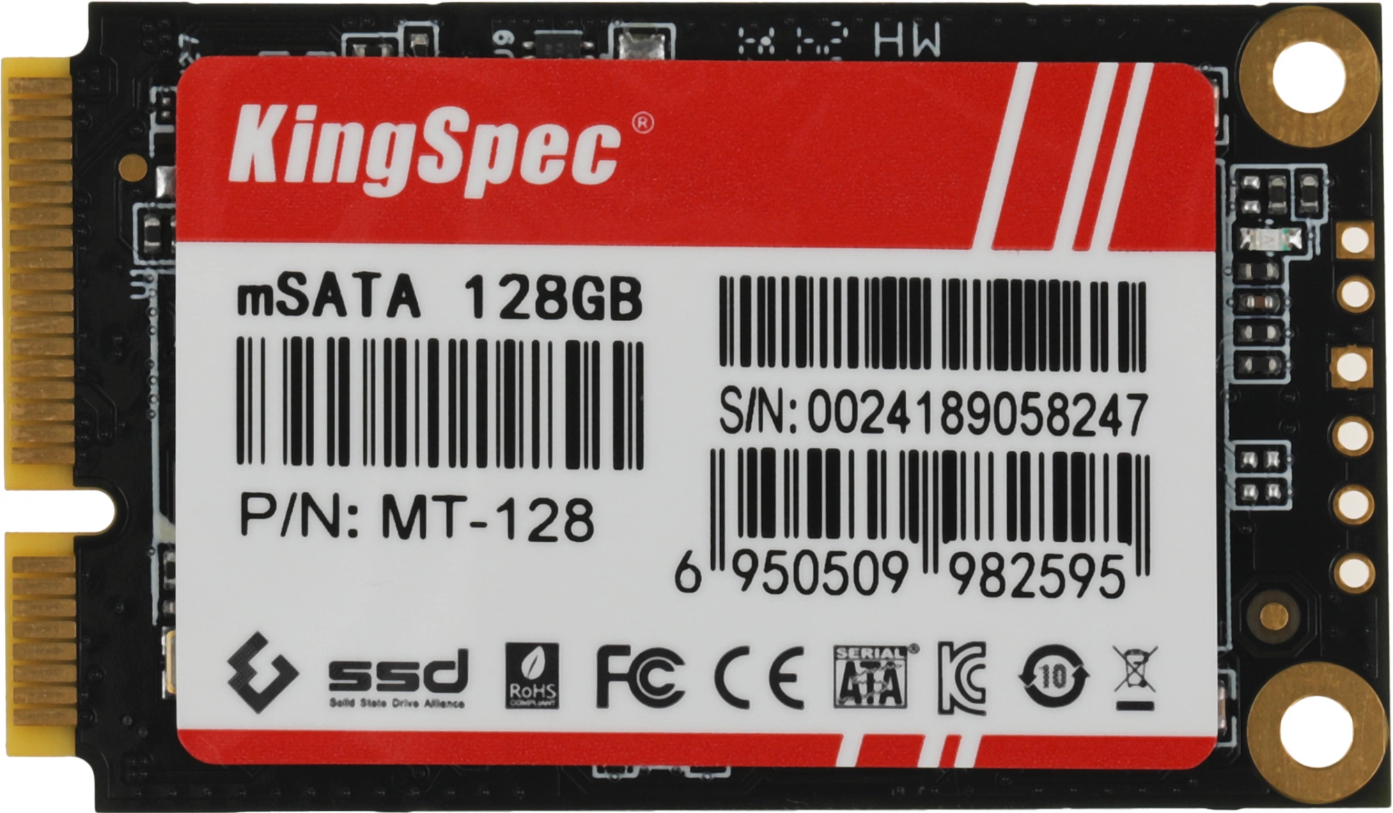 Накопитель SSD Kingspec mSATA 128GB MT-128 MT Series mSATA