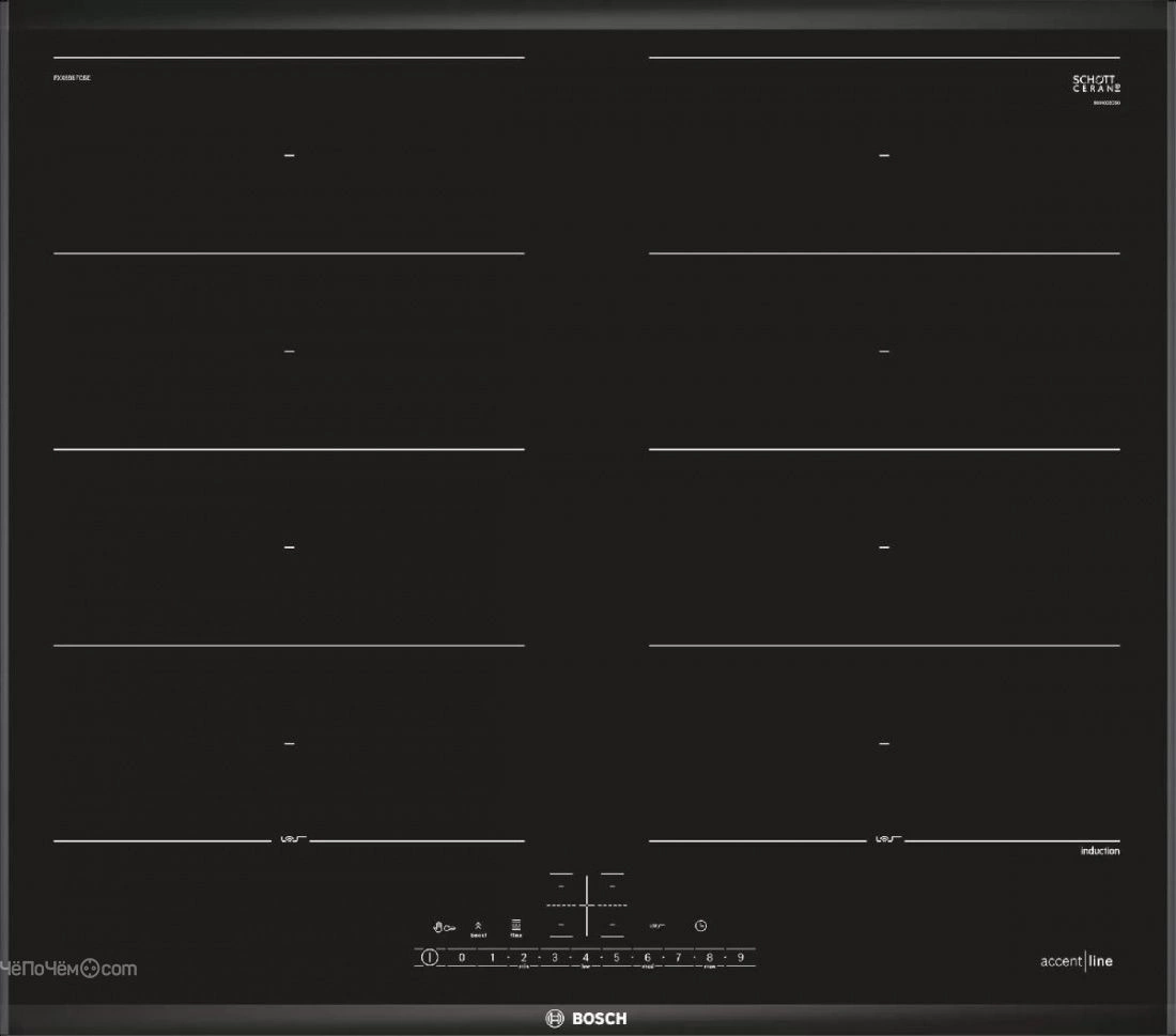 Индукционная варочная поверхность Bosch PXX695FC5E черный