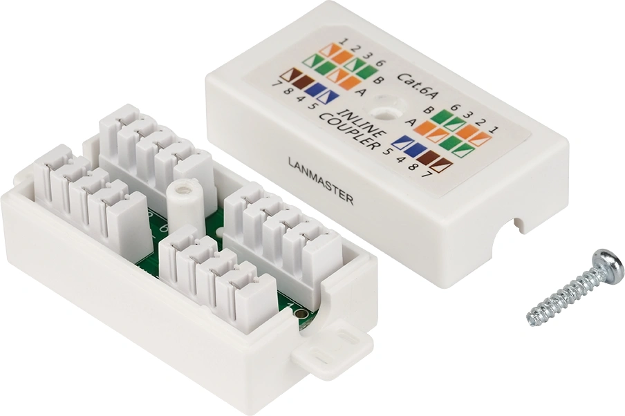 Соединитель Lanmaster LAN-CNB-UTP6A белый