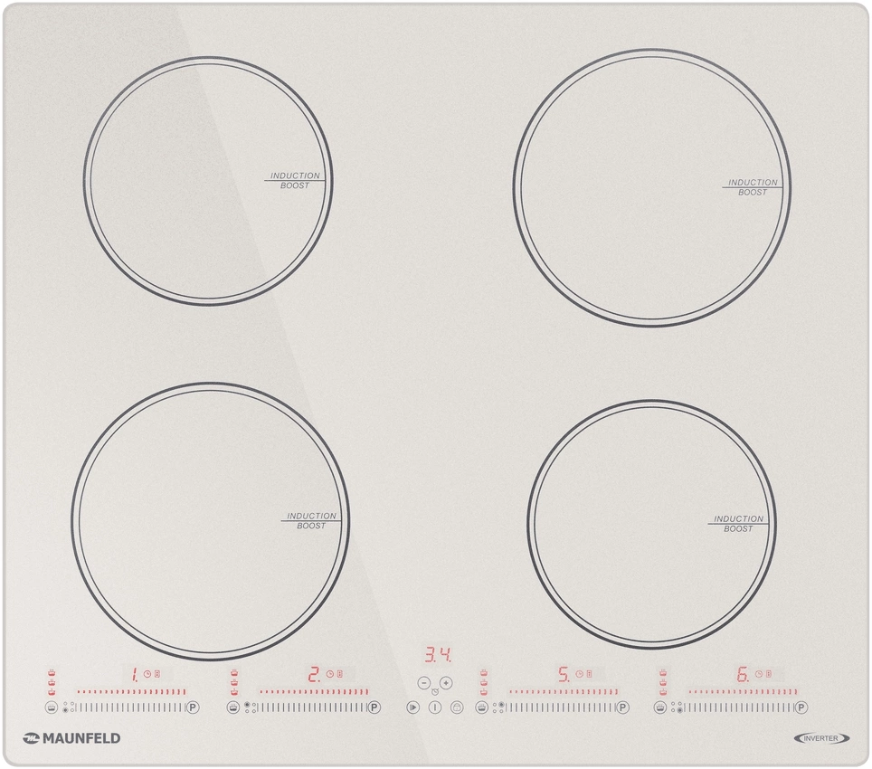 Индукционная варочная поверхность Maunfeld CVI594SBG Inverter бежевый