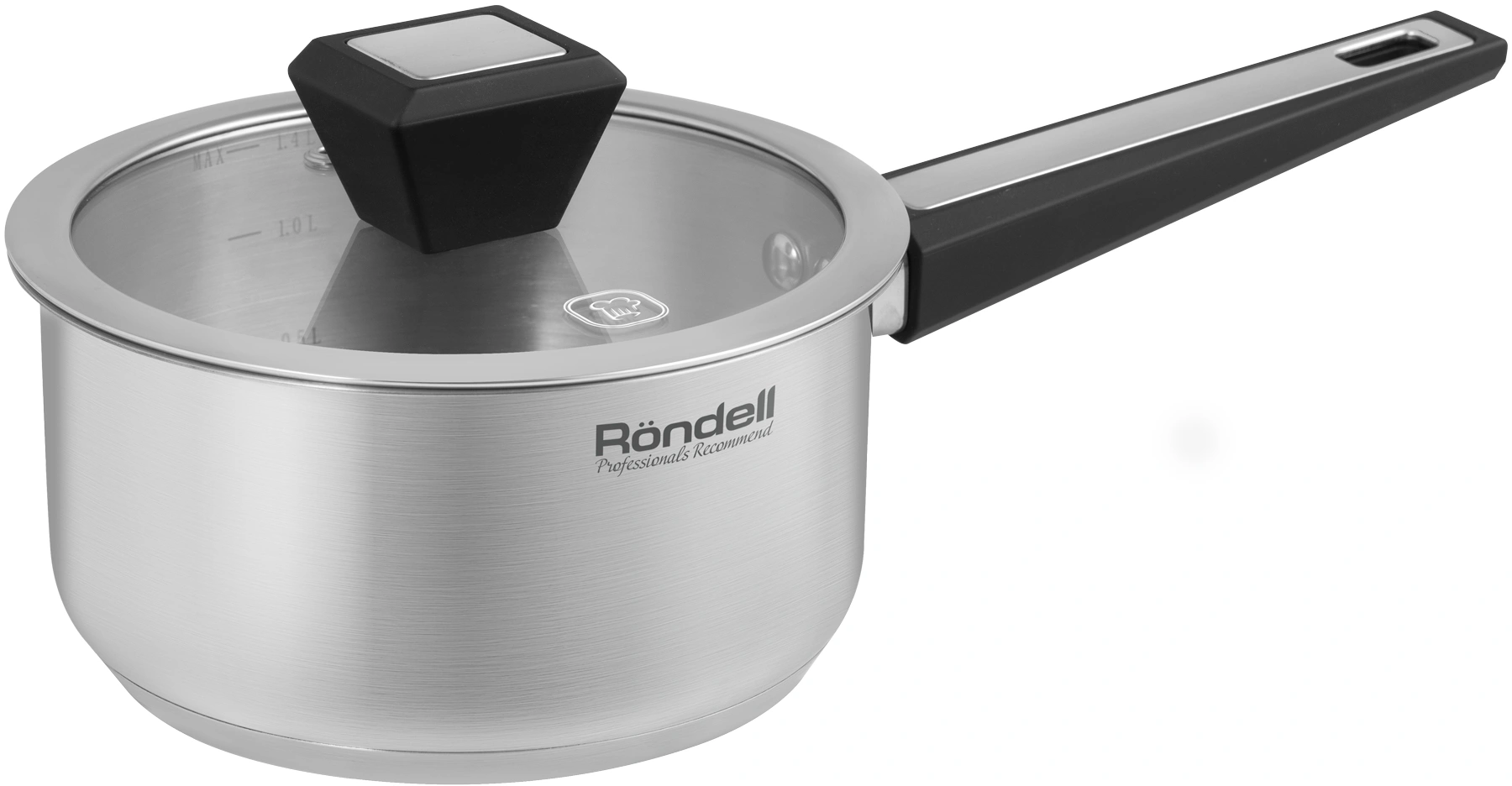 Ковш Rondell Blitz RDS-1888 1.4л. d=16см (с крышкой) стальной