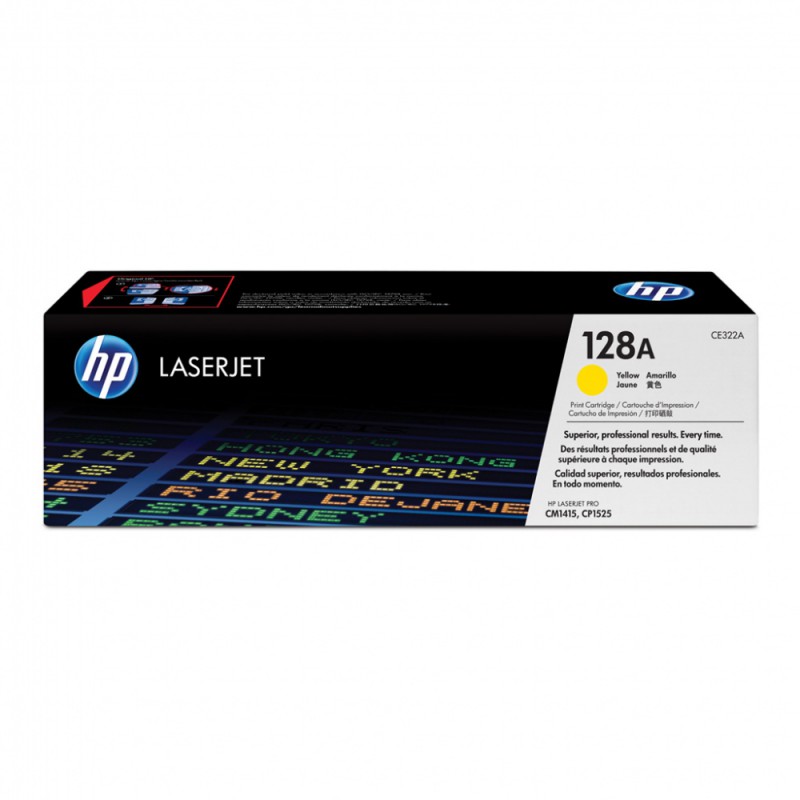 Картридж лазерный HP 128A CE322A желтый (1300стр.) для HP CM1415/CP1525