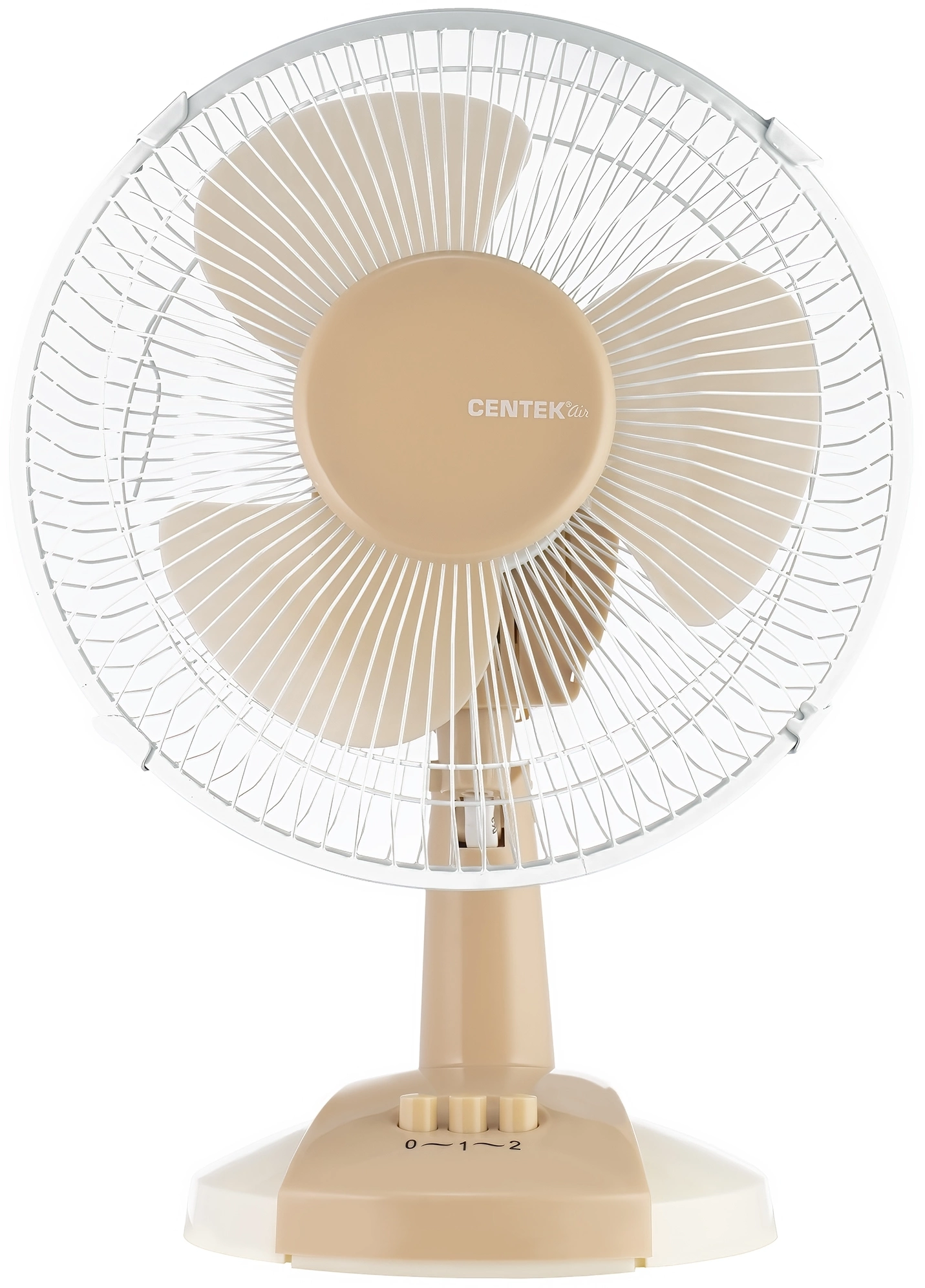 Вентилятор настольный Centek CT-5006 25Вт скоростей:2 бежевый/белый