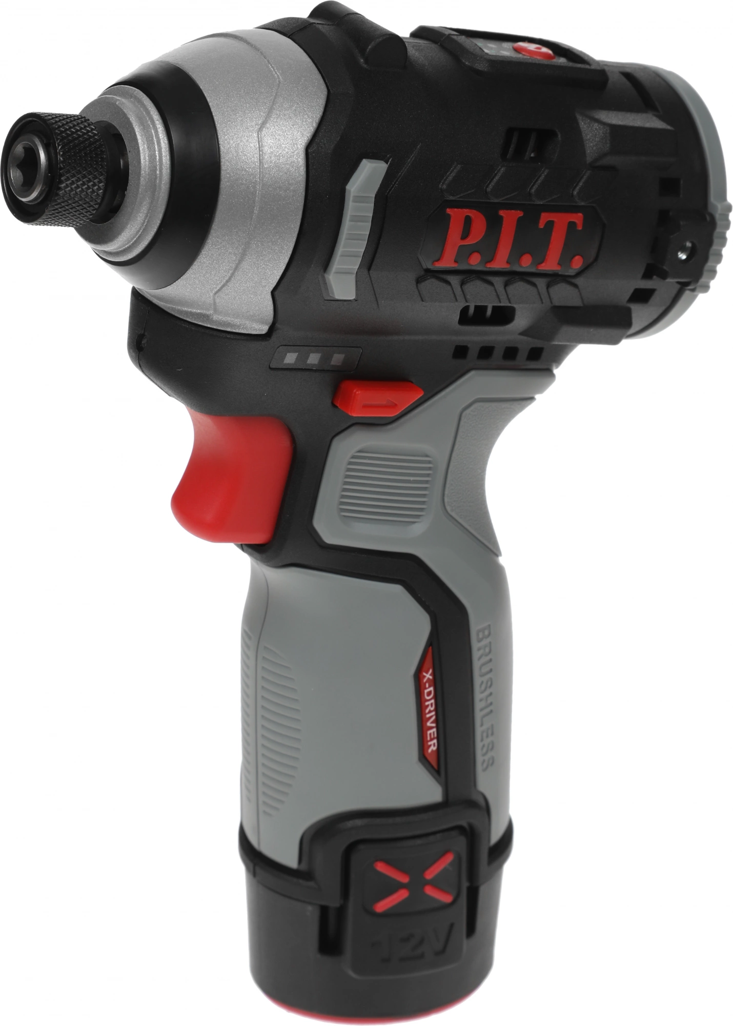 Винтоверт P.I.T. PSD12K-120A/2 аккум. патрон:держатель бит 1/4"