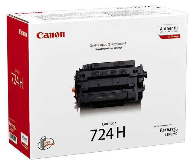 Картридж лазерный Canon 724H 3482B002 черный (12500стр.) для Canon LBP-6750Dn