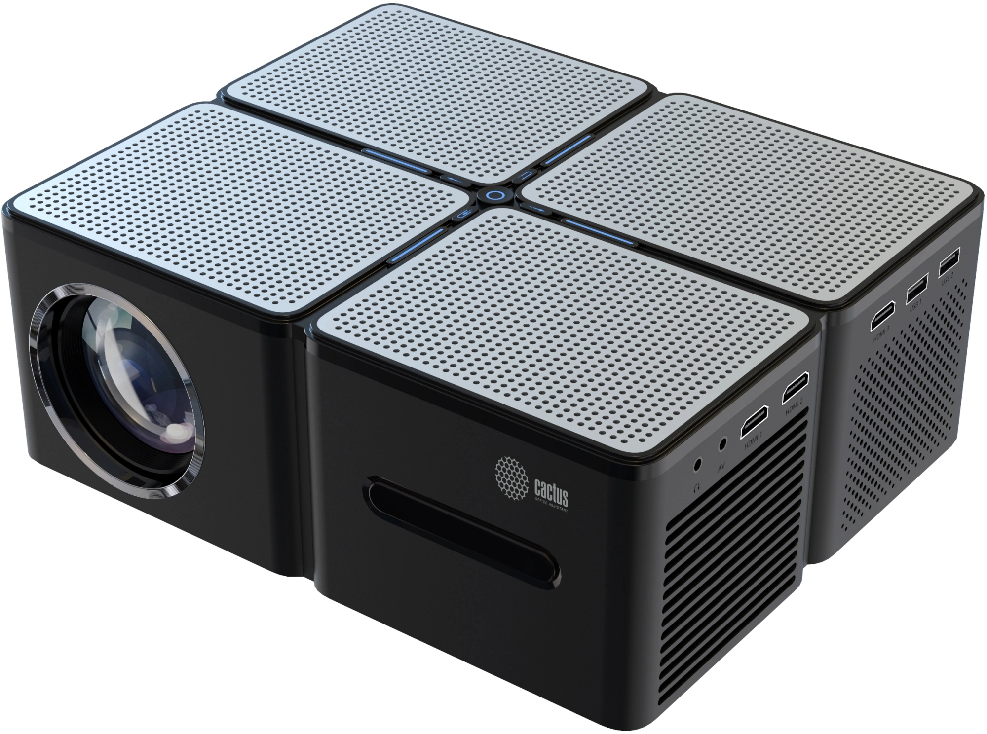 Проектор Cactus CS-PRO.03B.Full HD-A LCD 7500Lm LS 720Lm ANSI (1920x1080) 2300:1 ресурс лампы:30000часов 2xUSB typeA 3xHDMI 1.73кг
