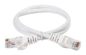 Патч-корд ITK PC08-C5EUL-3M UTP RJ-45 вил.-вилка RJ-45 кат.5E 3м белый LSZH (уп.:1шт)