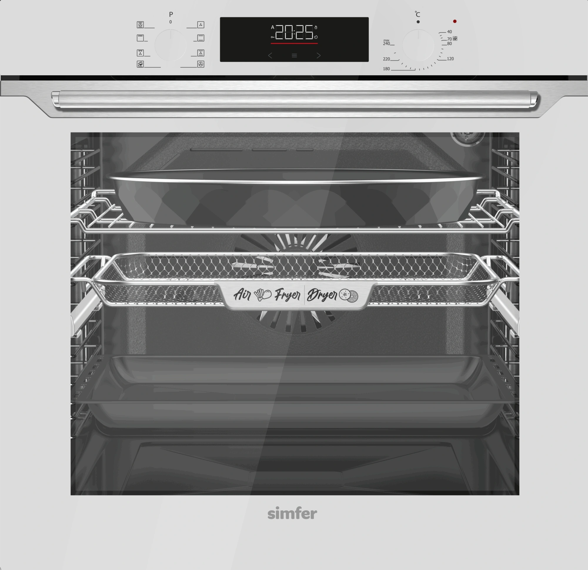 Духовой шкаф Электрический Simfer B6EC68025 белый