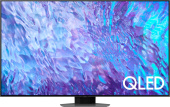 Телевизор QLED Samsung 75" QE75Q80CAUXCE Series 8 серебристый 4K Ultra HD 100Hz DVB-T2 DVB-C DVB-S2 USB WiFi Smart TV