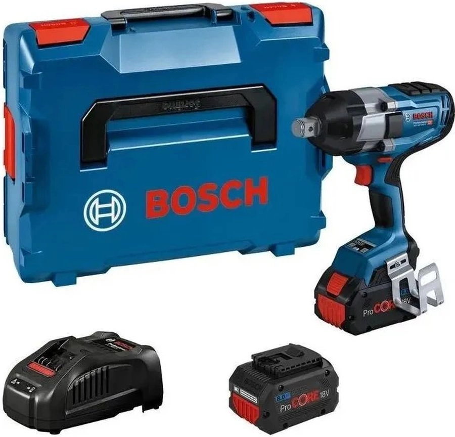 Гайковерт Bosch GDS 18V-1050 H аккум. патрон:квад.3/4" (кейс в комплекте) (06019J8502)
