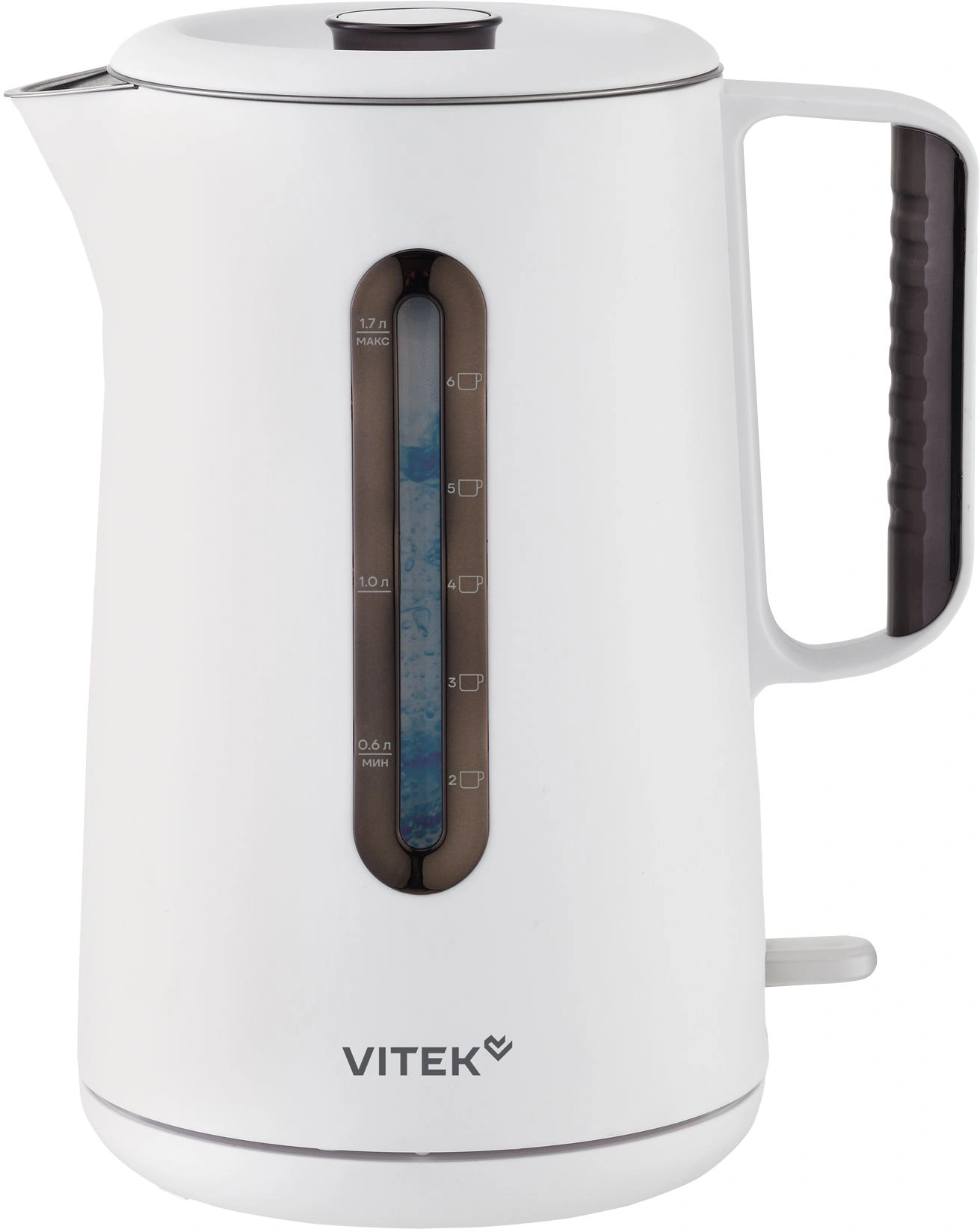 Чайник электрический Vitek VT-WK1094 1.7л. 2000Вт белый/черный корпус: металл/пластик