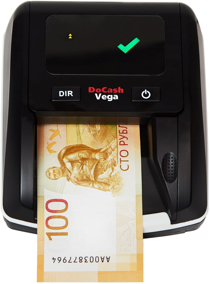 Детектор банкнот DoCash Vega 13566 автоматический рубли АКБ