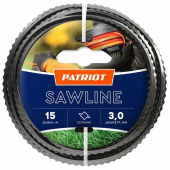 Леска для садовых триммеров Patriot Sawline D d=3мм L=15м (805403311)