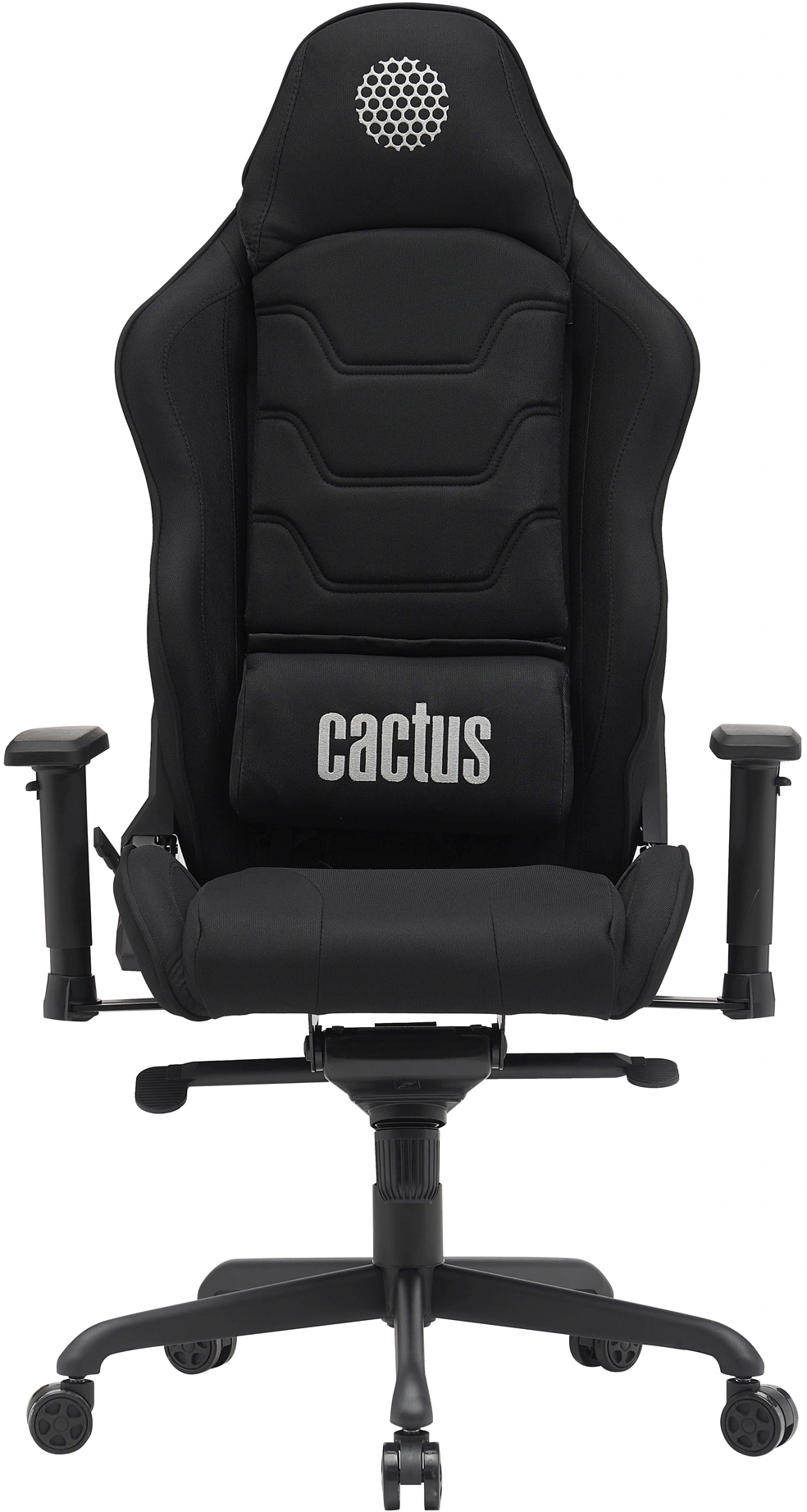 Кресло Cactus CS-CHR-MC04 черный крестов. сталь пластик черный