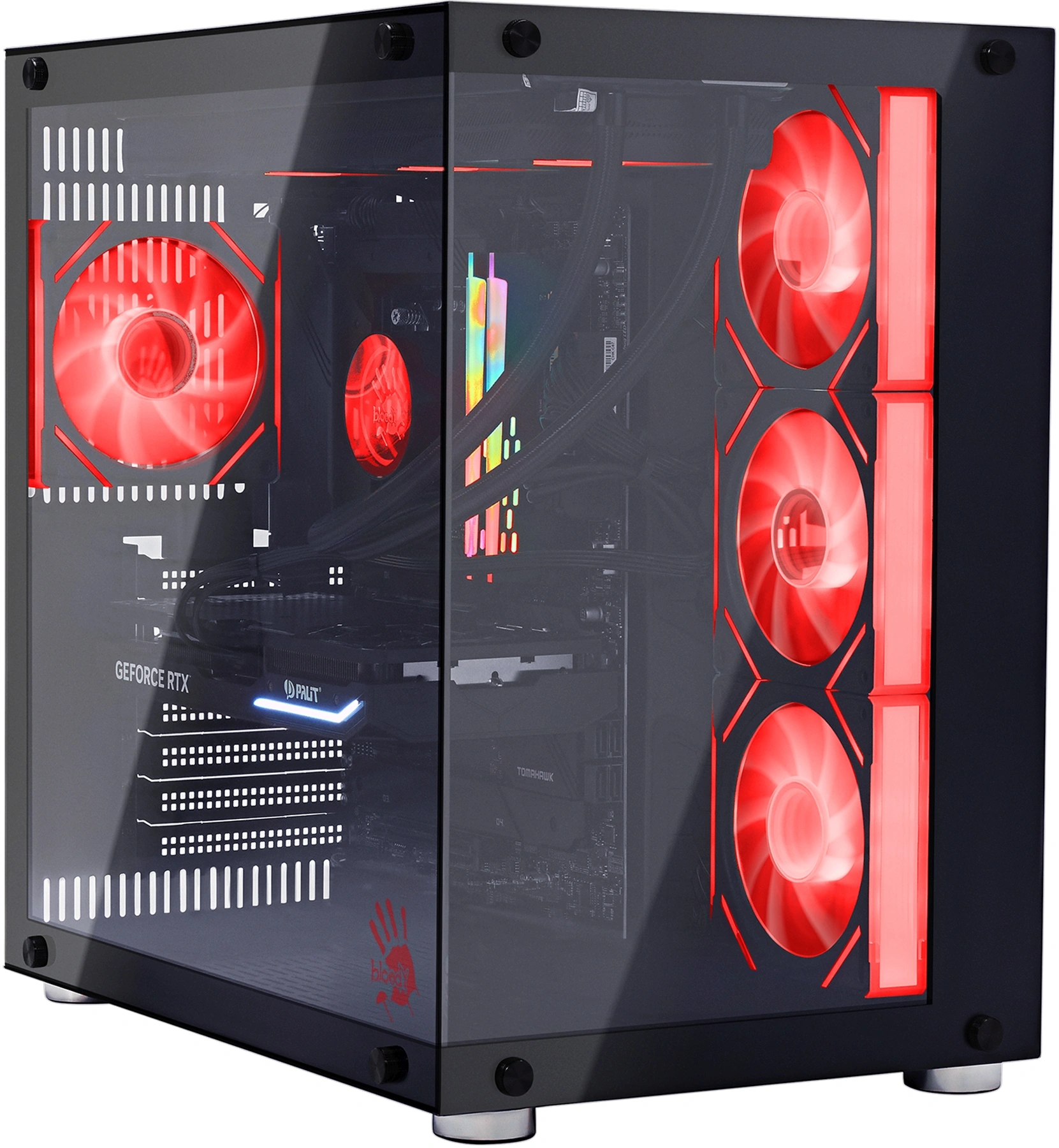 ПК Bloody BD-PC CZ79C3 MT i7 14700KF (3.4) 64Gb SSD1Tb RTX5070Ti 16Gb Windows 11 Home 64 2.5xGbitEth 850W черный (RUS) (2129080)