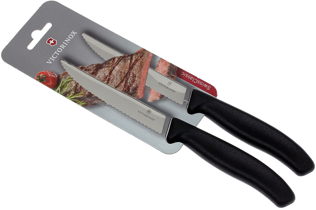 Набор ножей Victorinox Swiss Classic (6.7933.12B) для стейка компл.:2шт черный блистер