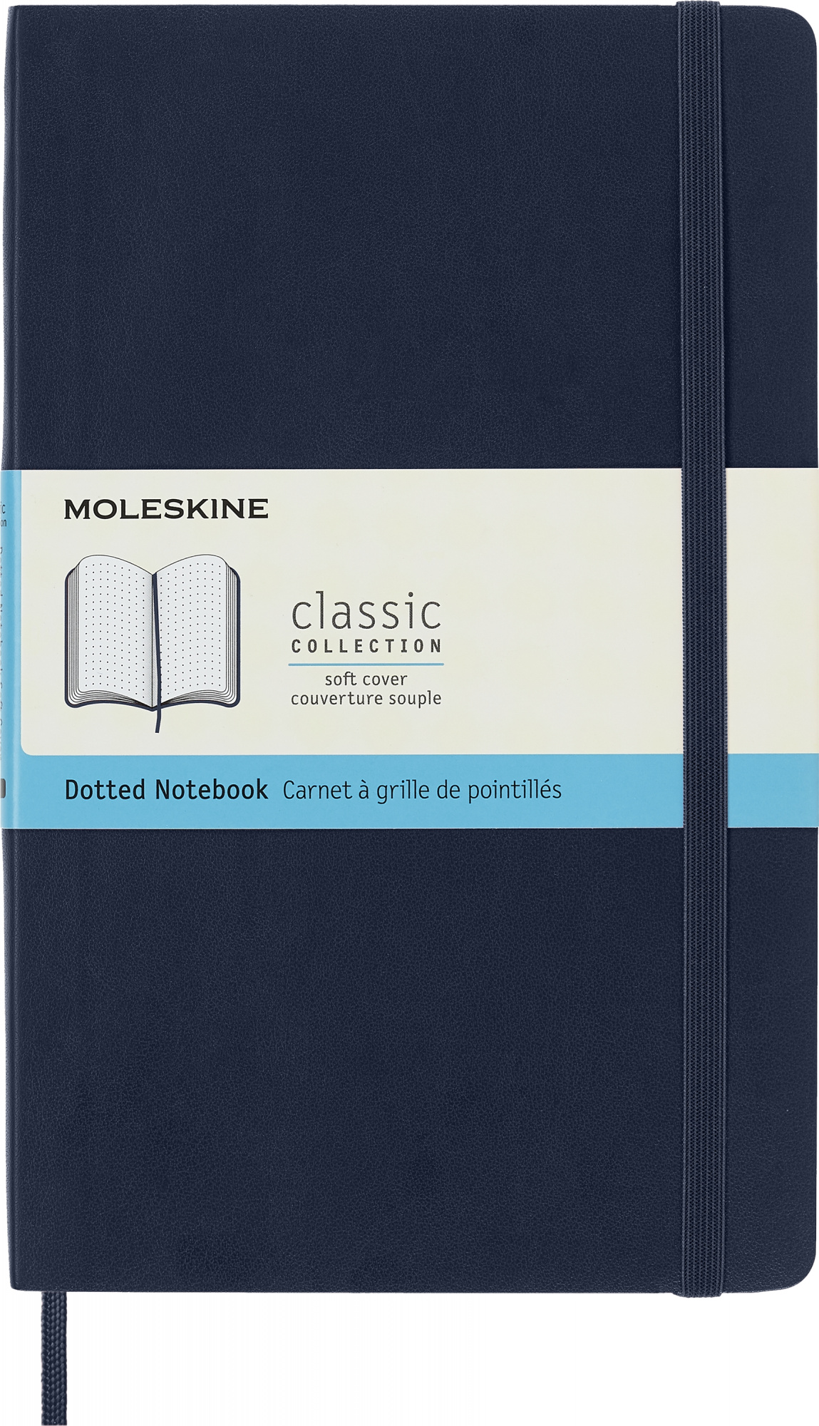 Блокнот Moleskine CLASSIC SOFT QP619B20 Large 130х210мм 192стр. пунктир мягкая обложка синий сапфир