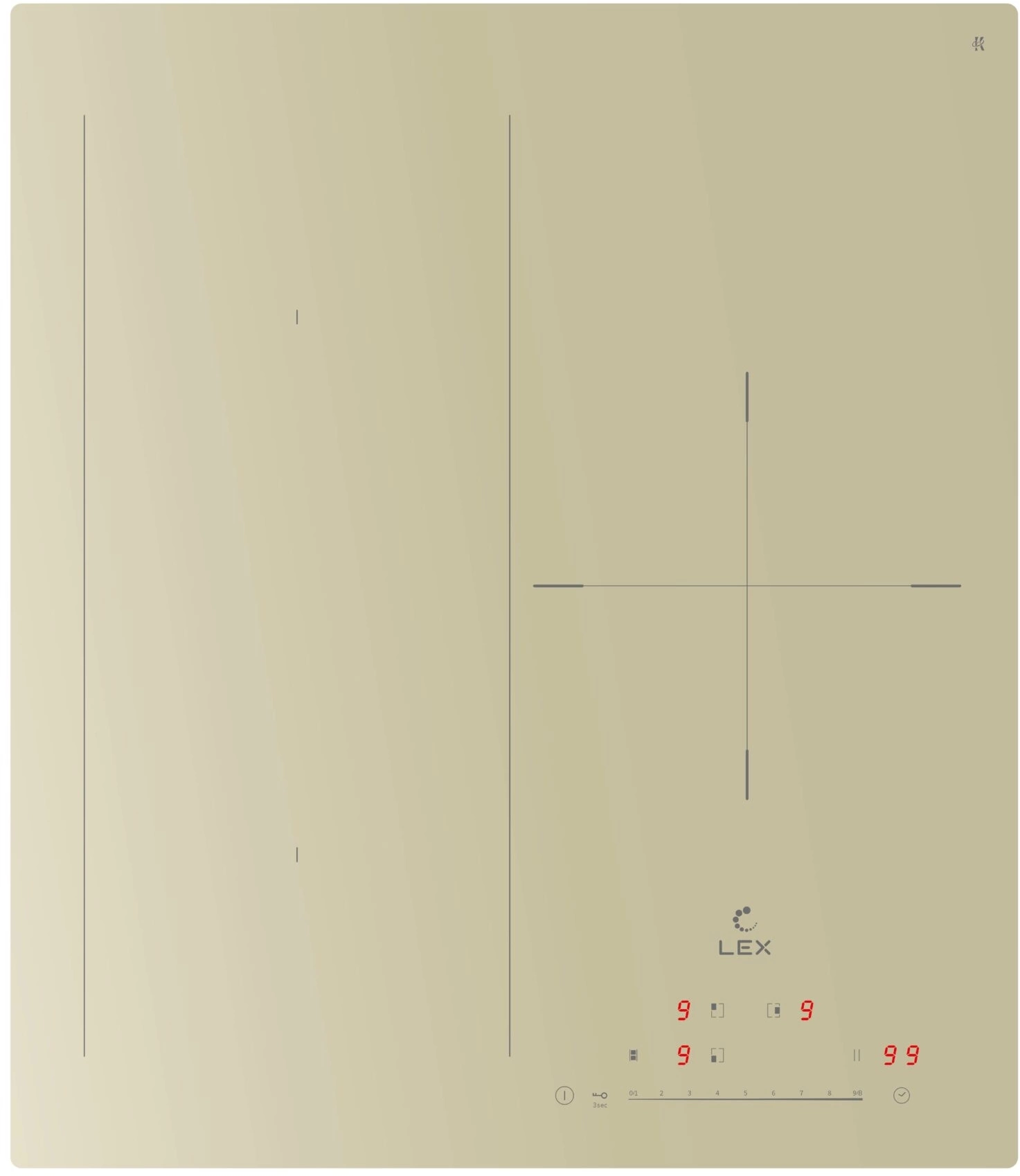 Индукционная варочная поверхность Lex EVI 431A IV слоновая кость