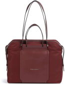 Деловая сумка женская Piquadro Lyra BD4574W92T/BO с отделением для ноутбука 14" бургунди ткань/натур.кожа