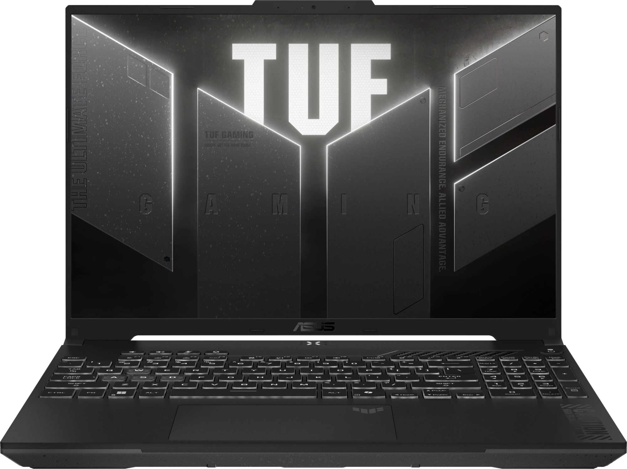 Ноутбук Asus TUF Gaming F16 FX607VJ-RL013 Core 5 210H 16Gb SSD512Gb NVIDIA GeForce RTX 3050 6Gb 16" IPS FHD+ (1920x1200) без ОС grey WiFi BT Cam (90NR0MZ6-M000F0)