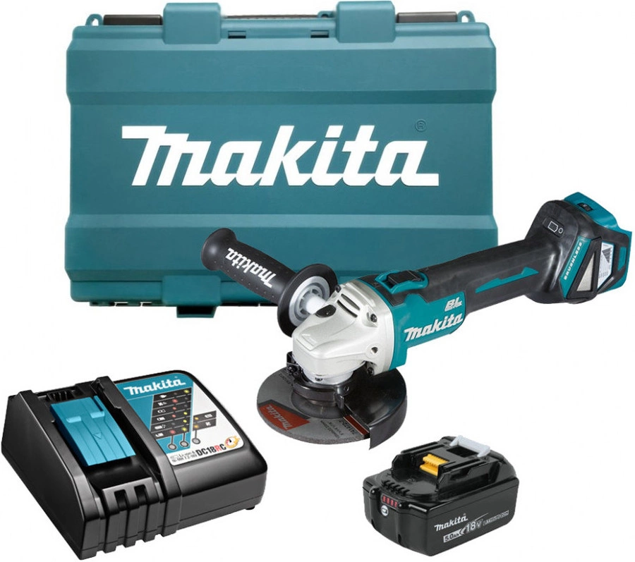 Углошлифовальная машина Makita DGA511RT 8500об/мин рез.шпин.:M14 d=125мм жестк.кейс