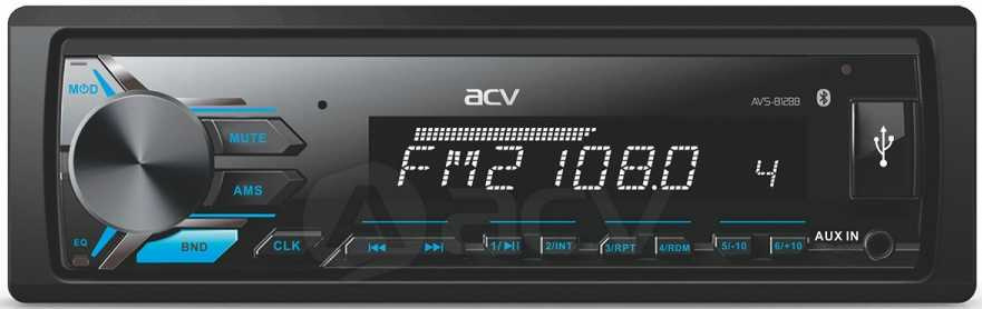 Автомагнитола ACV AVS-812BB 1DIN 4x50Вт v4.0 (33865)