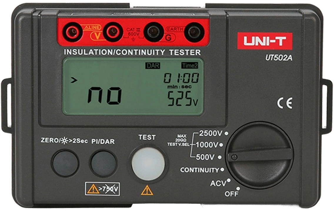 Мегаомметр Uni-T UT502A цифровой черный