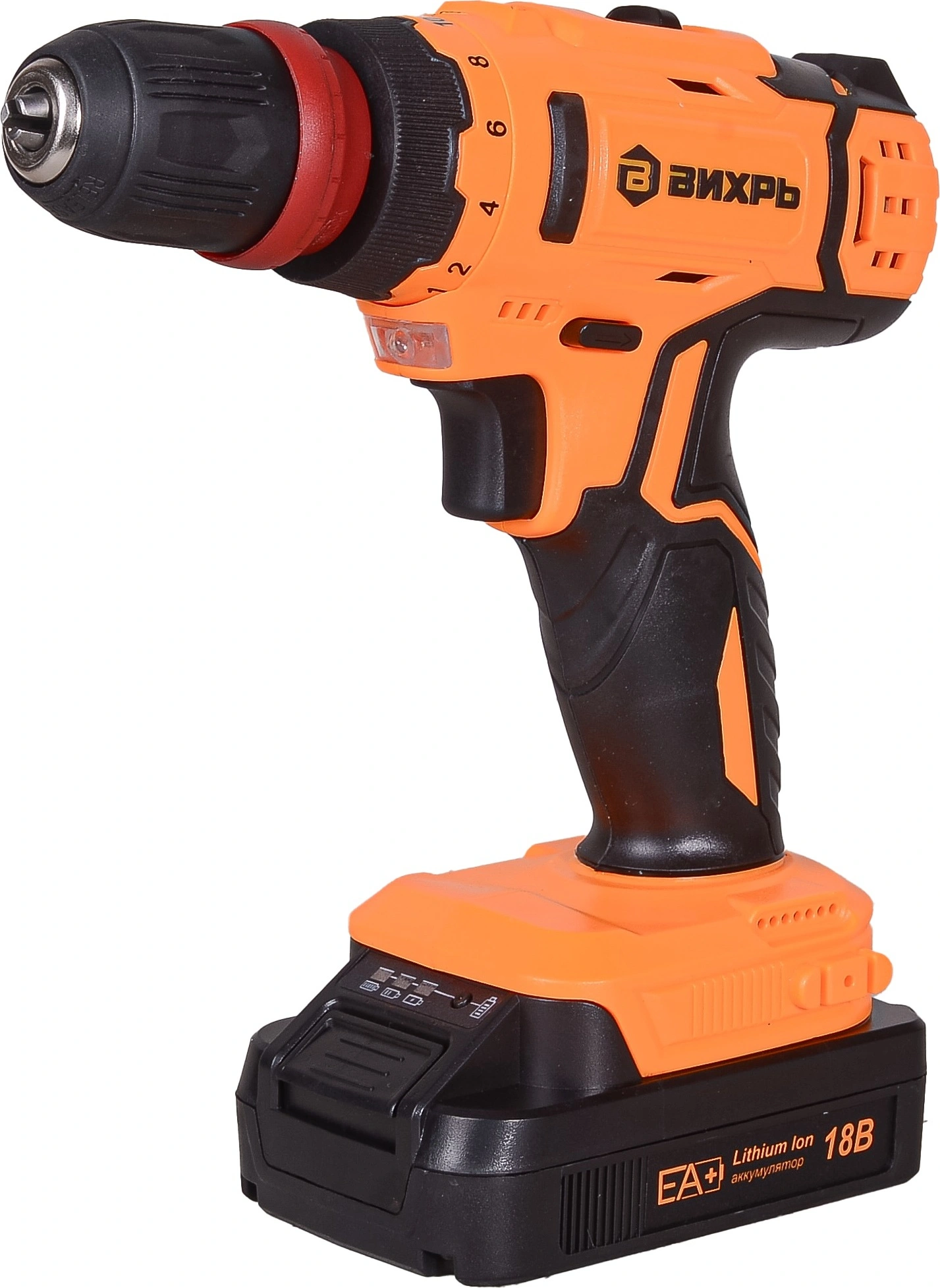 Дрель-шуруповерт Вихрь ДА-18Л-2КC аккум. патрон:быстрозажимной (кейс в комплекте) (72/14/34)