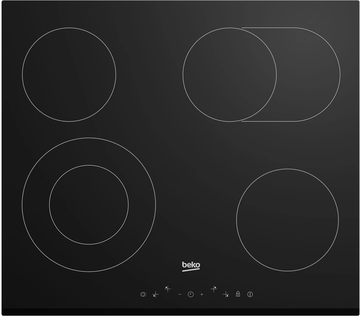 Варочная поверхность Beko BHC6440KBEB черный