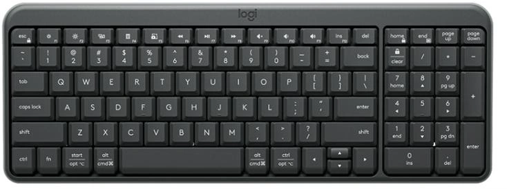 Клавиатура Logitech K251 черный беспроводная BT slim Multimedia (920-013363)
